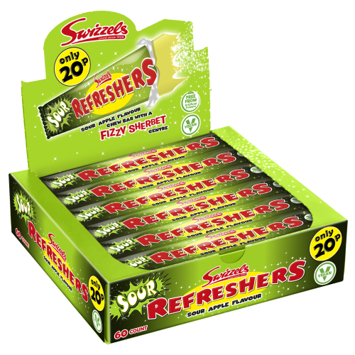 Refreshers Bar - Sour Apple 18g x 60 PMP 20p